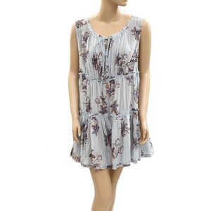 Free People Intimately Sundown Romper Cotton Floral Printed Ruffle M New 285282